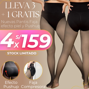 NUEVA PANTI EFECTO PIEL CON FAJA Y PUSH UP - LLEVA 3 + 1 GRATIS
